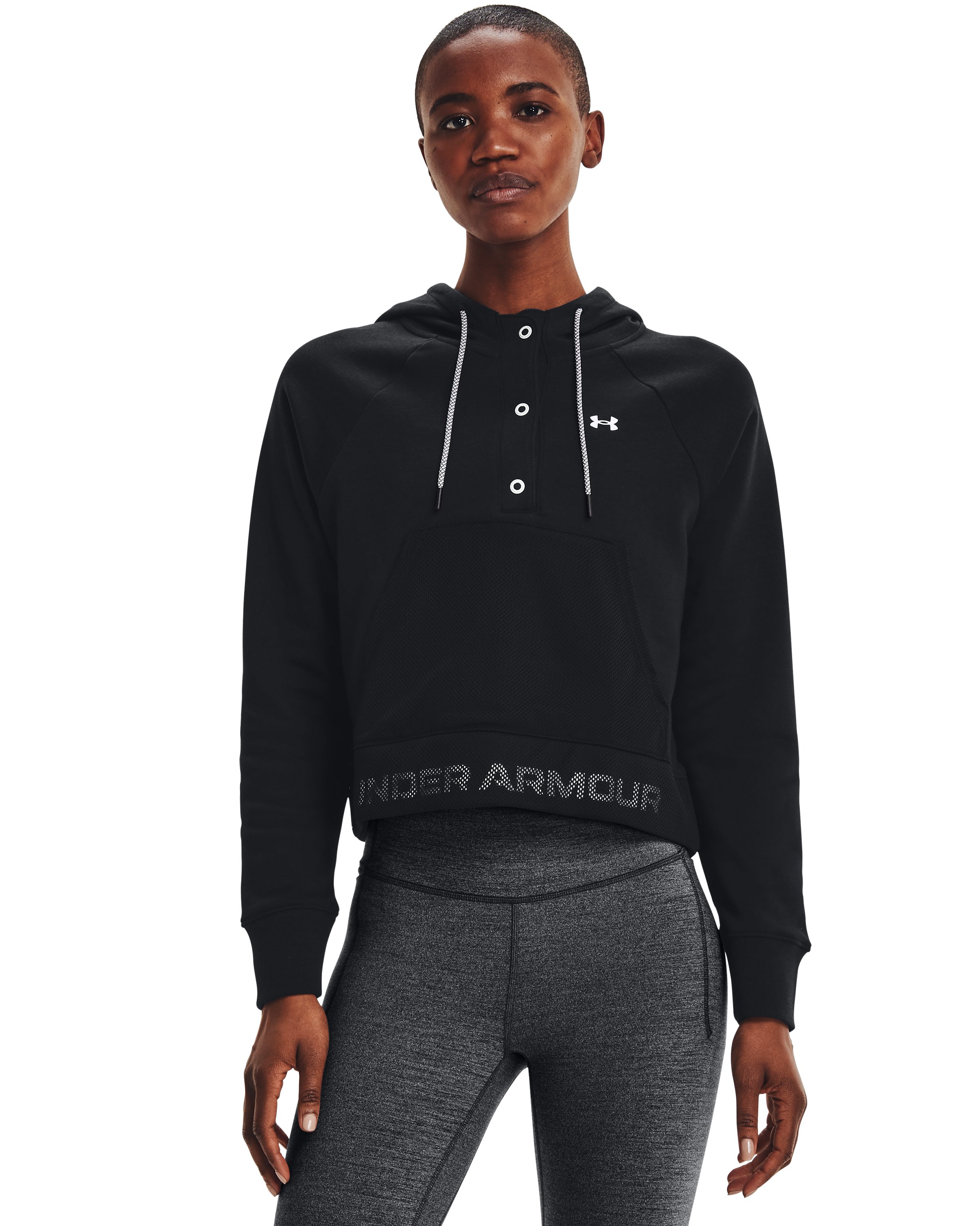 Women's UA Rival Fleece Mesh Hoodie  6