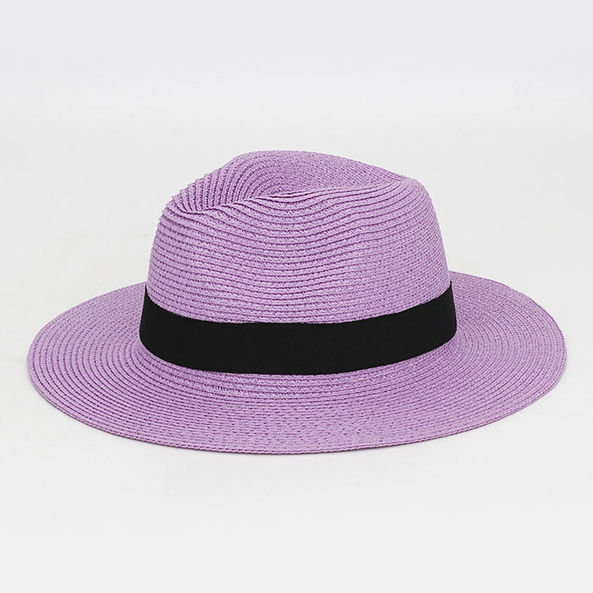 Handwoven Panama Straw Hat with Wide Brim Foldable 8
