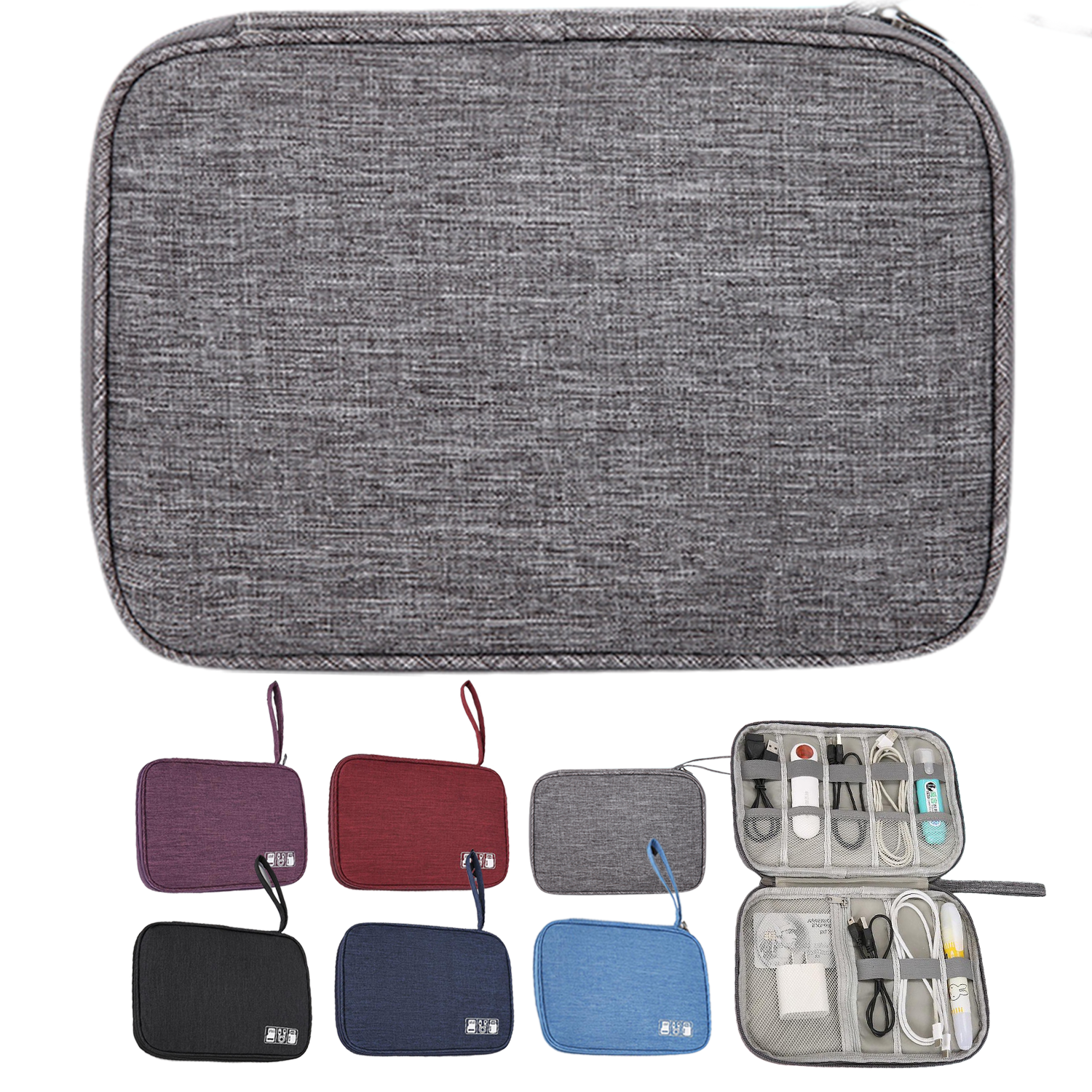 Oxford Tech Organizer Pouch w/ Lanyard 10