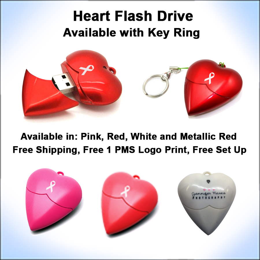 Heart Flash Drive / USB - 256 MB