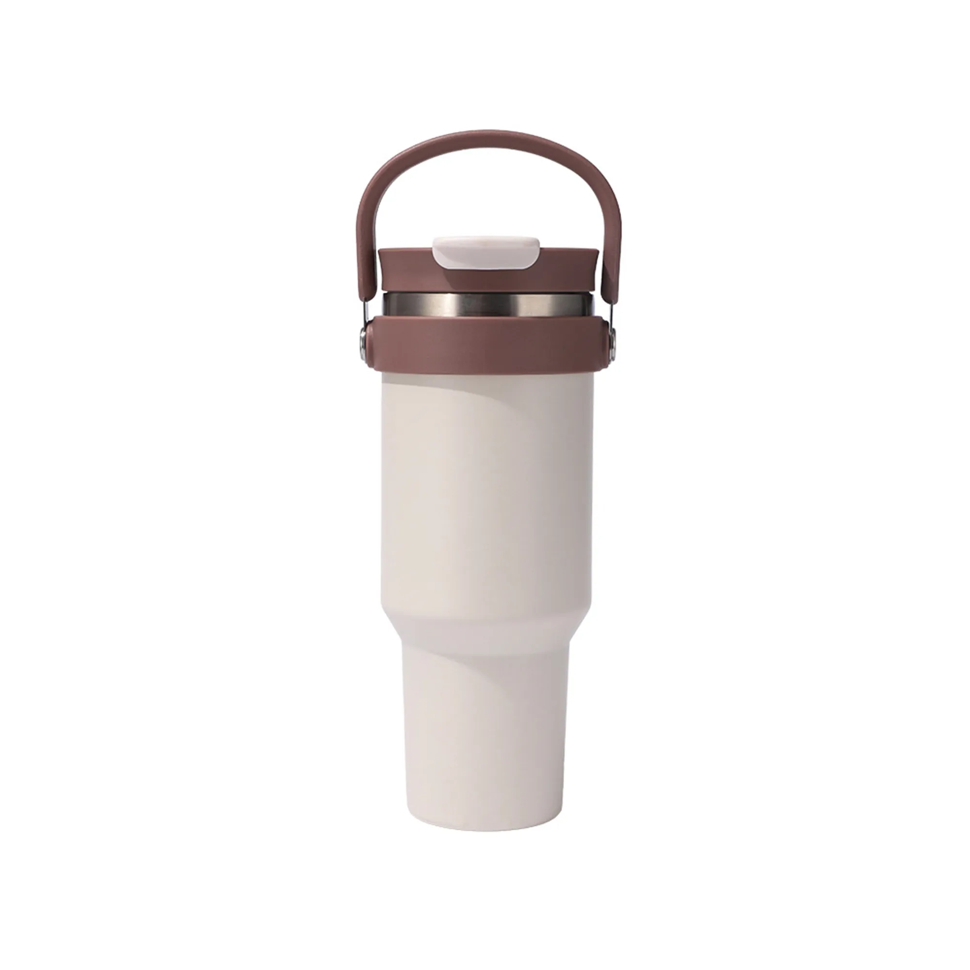Outdoor 40oz Car Thermos Cup with Handle and Straw 12