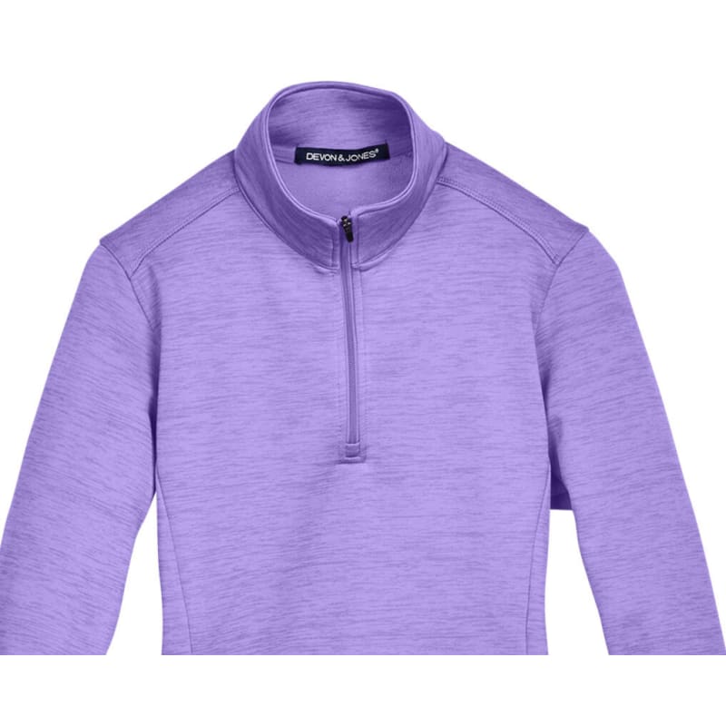 Devon & Jones Ladies' Newbury Mélange Fleece Quarter-Zip 10