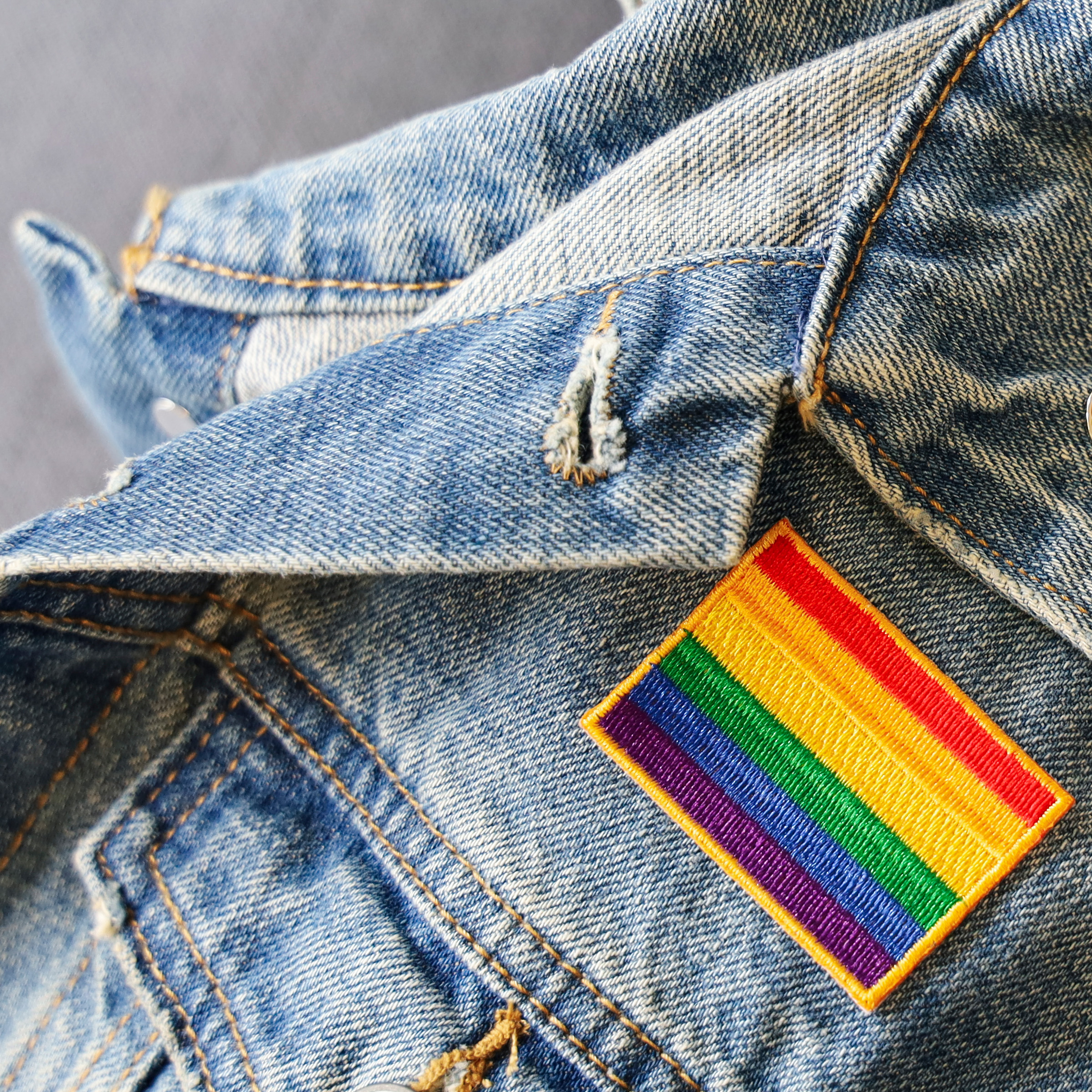 2" Rainbow Flag W/Adhesive Backing 3