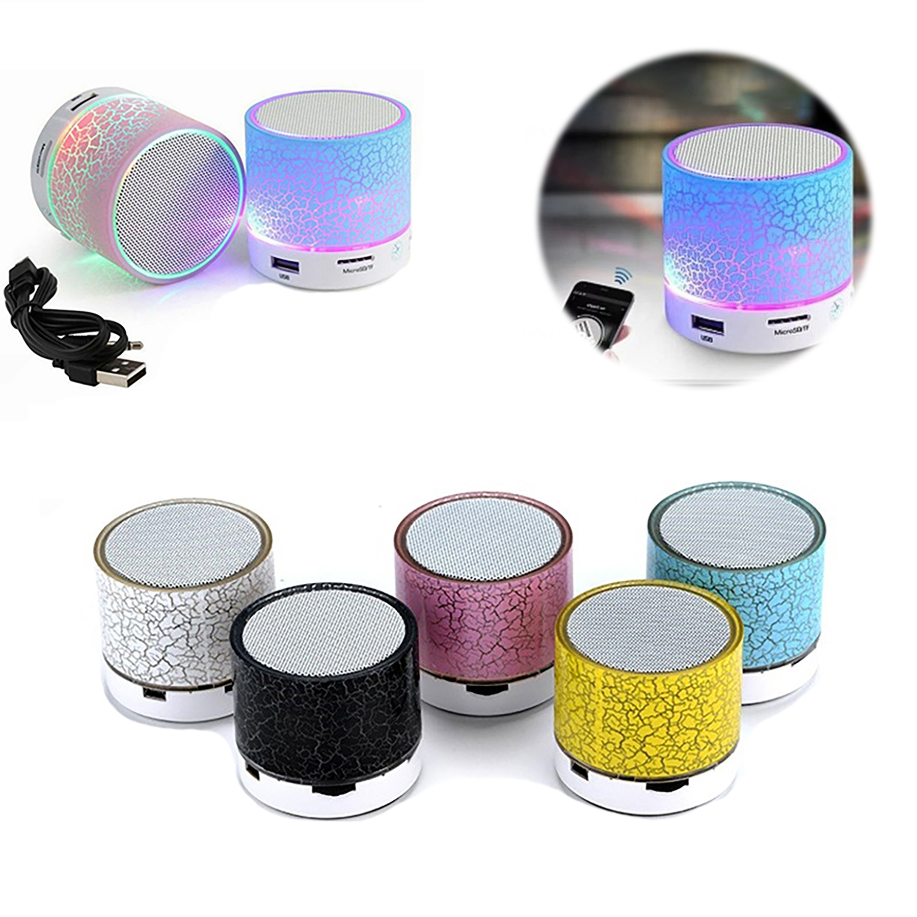 LED Mini Wireless Bluetooth Speaker 2