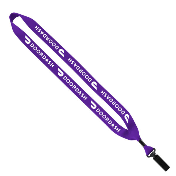 3/4" Polyester Lanyard with Bulldog Clip 4