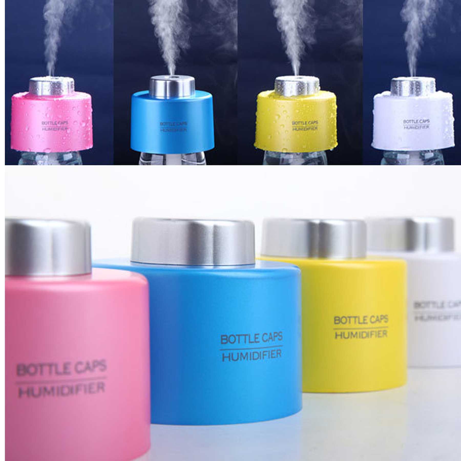 iBank ® Portable Bottle Cap Air Humidifier with USB Cable 2