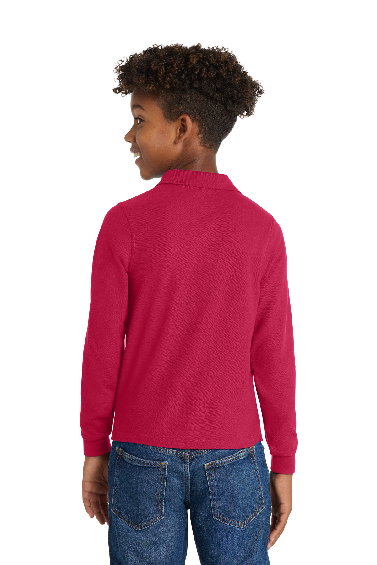 Port Authority Youth Long Sleeve Silk Touch Polo. Y500LS 43