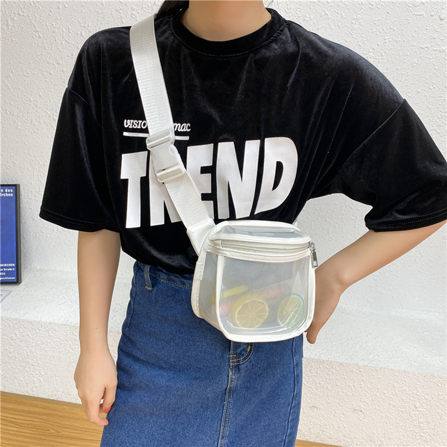 Unisex Clear PVC Fanny Pack 4