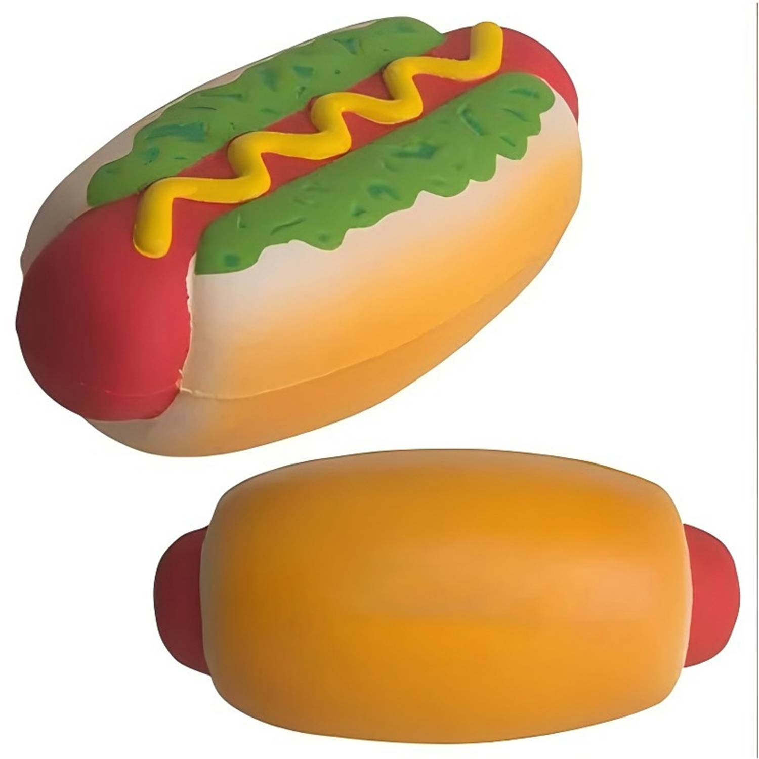 Hot Dog-Shaped PU Foam Stress Toy - Fun & Squeezable 2