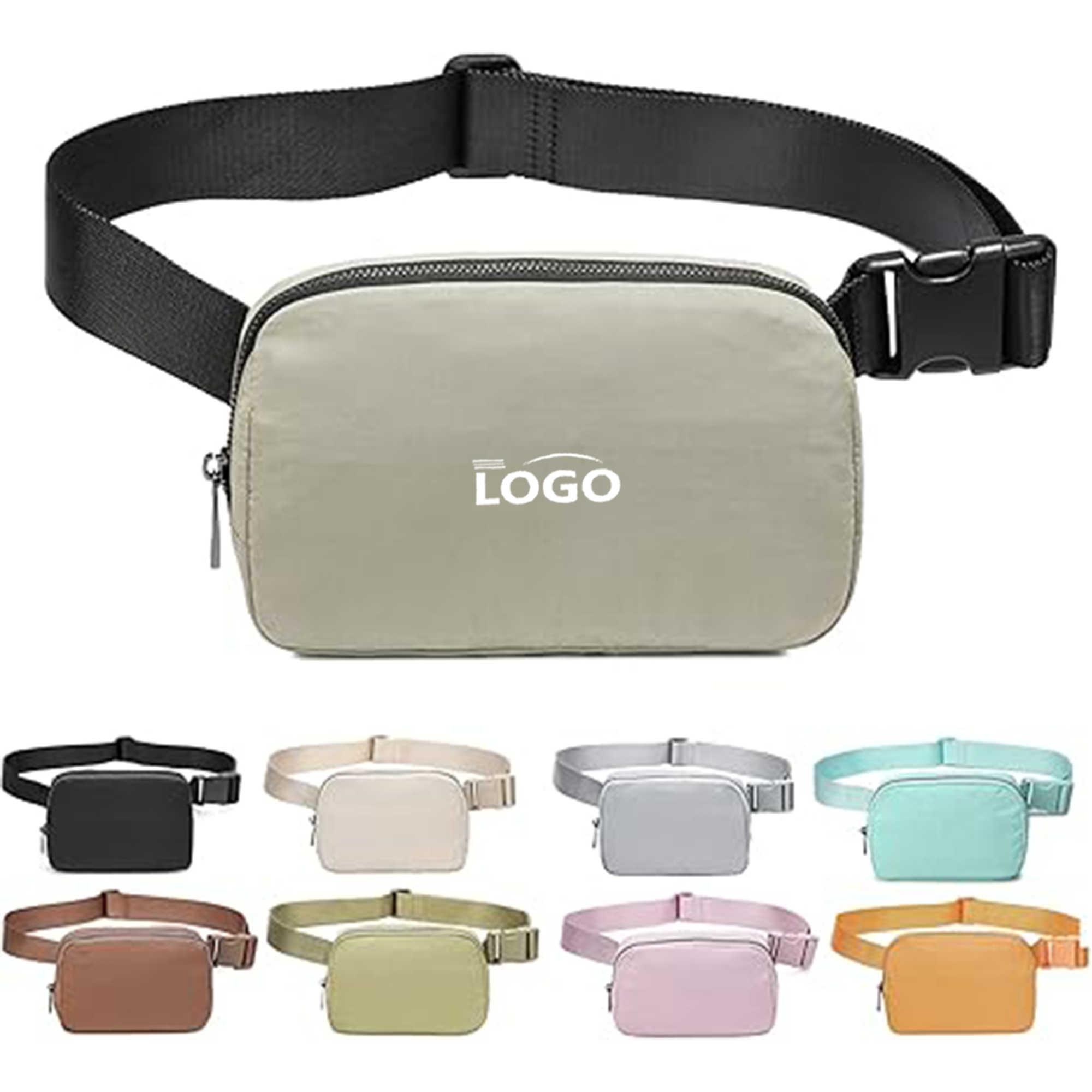 Water-Resistant Mini Belt Bag with Adjustable Strap 1