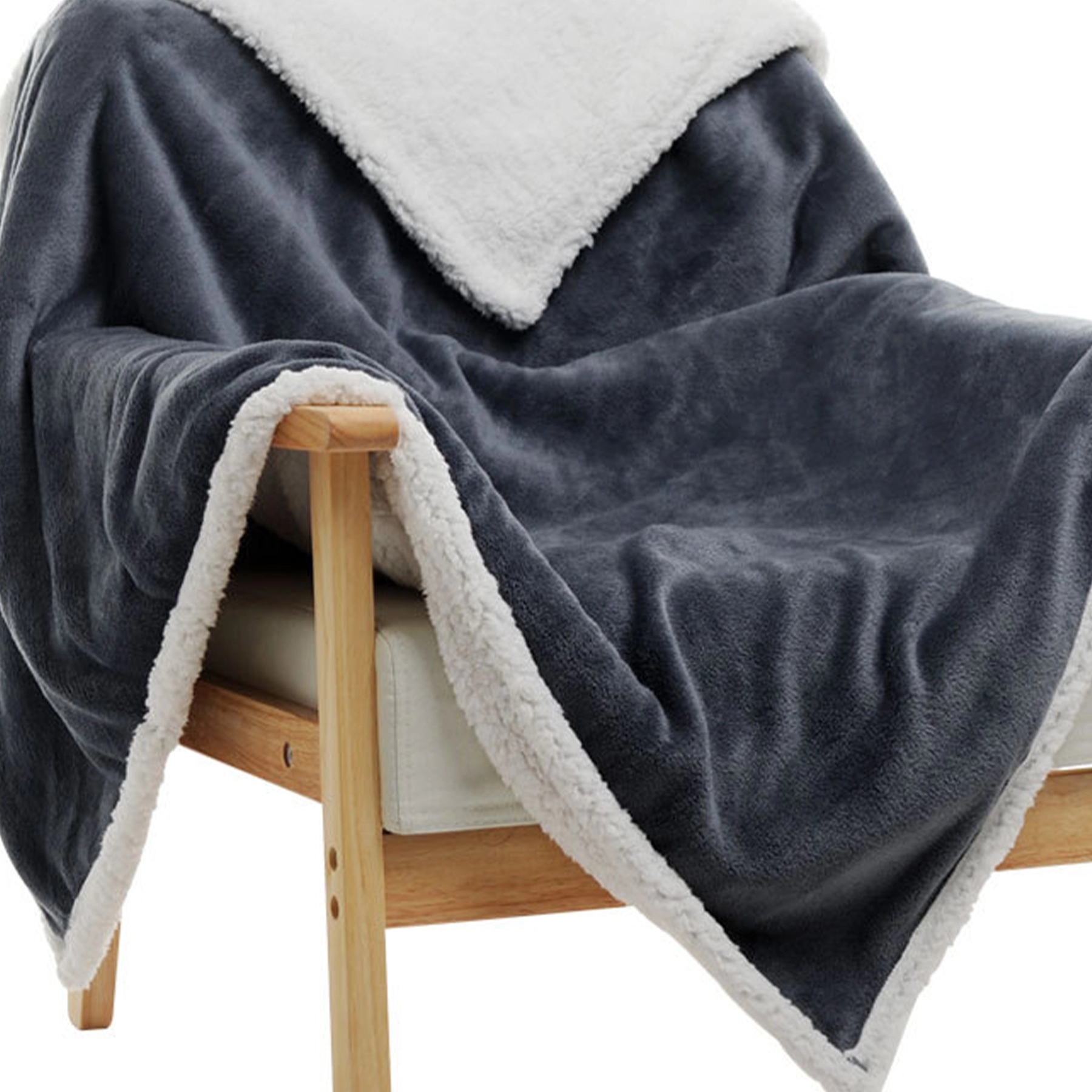 Plush Sherpa Fleece Throw Soft & Cozy Reversible Blanket 9
