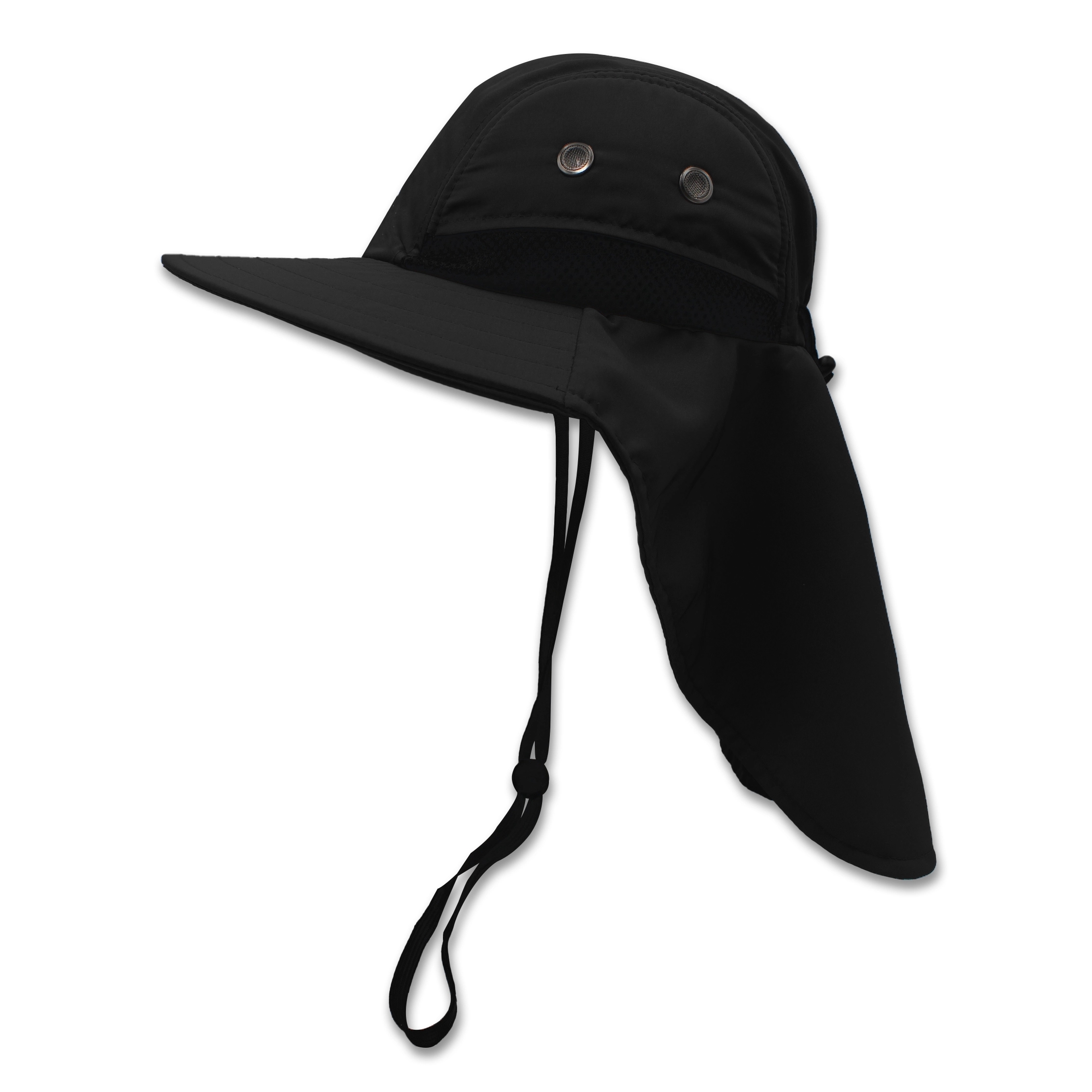 Safari boonie flap back hat with hidden pocket
