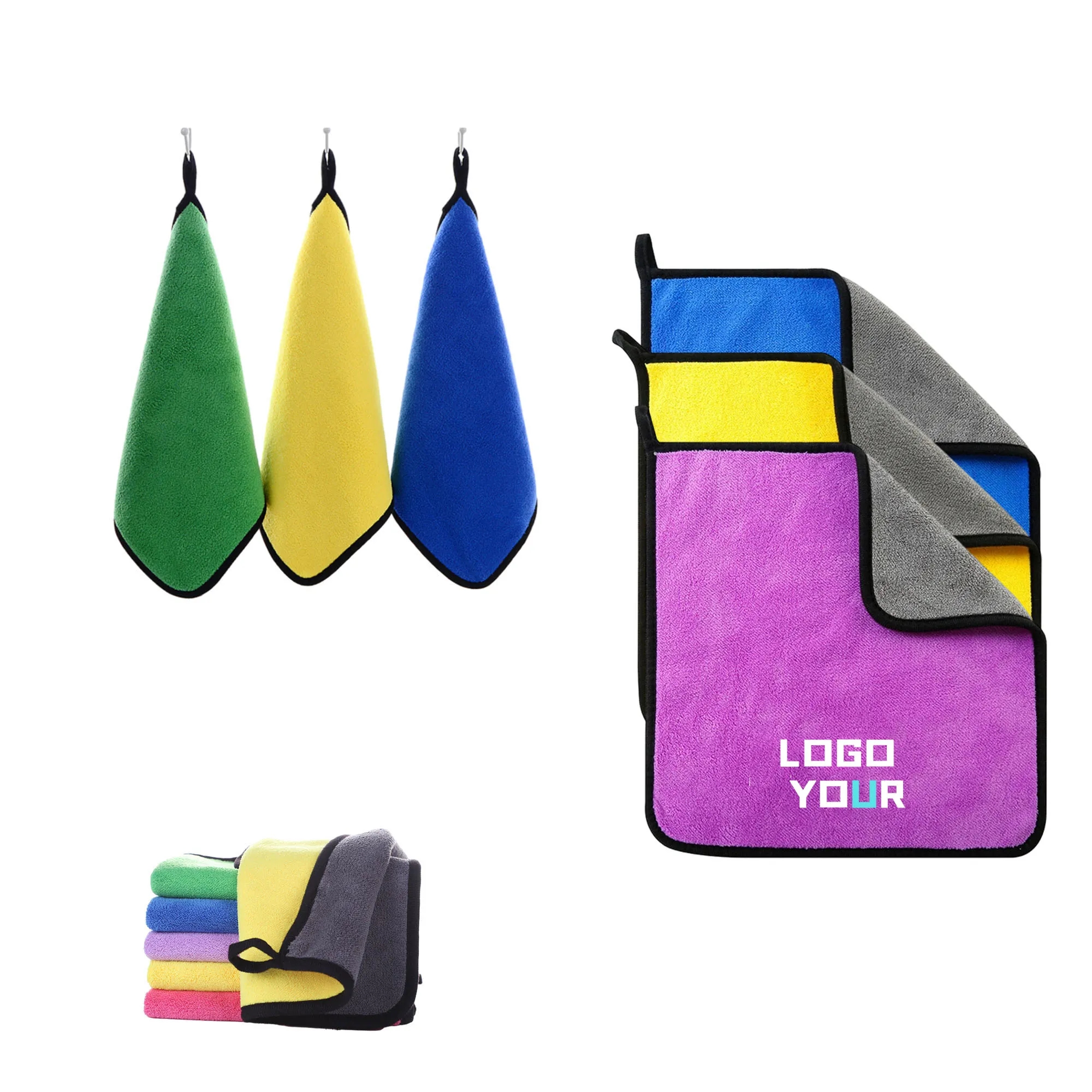 11.8"x11.8" Microfiber Car Cleaning Towel