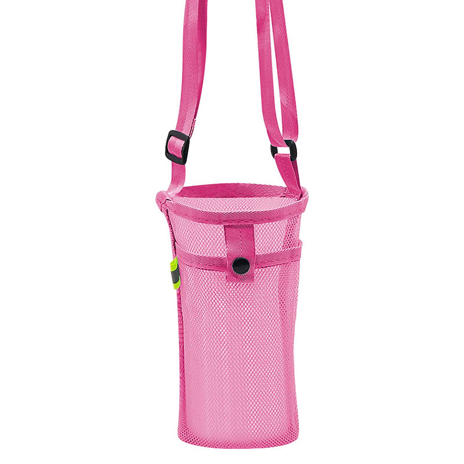 Portable Mesh Water Bottle Bag W/ Pocket 6