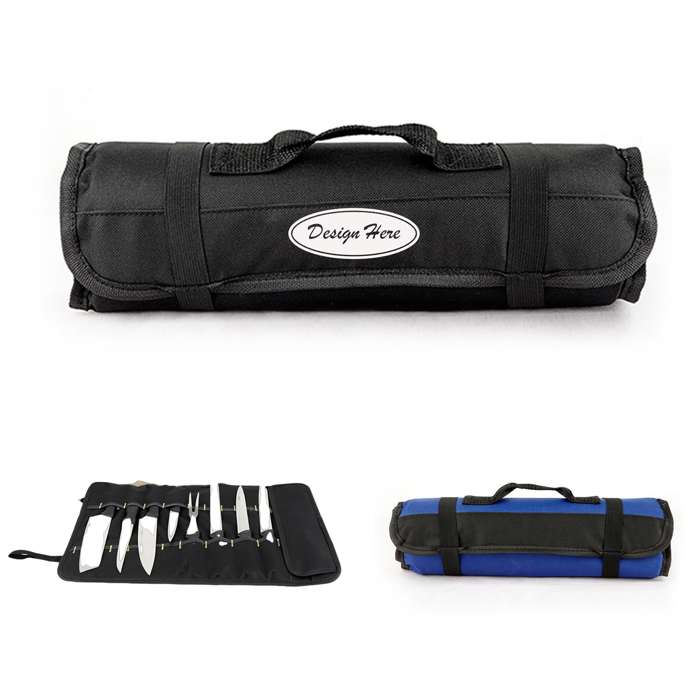 Durable Oxford Chef Knife Roll Bag for Storage 5