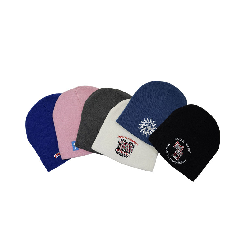 Knit Acrylic Beanie Cap 3