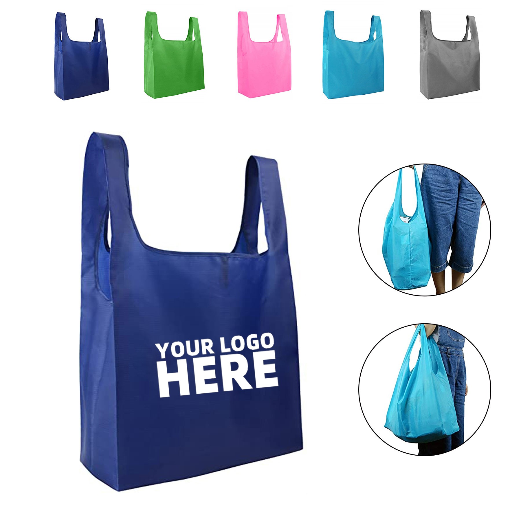 Tote Folded Reusable Grocery Bag
