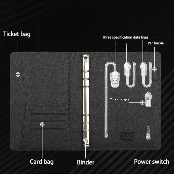 8000 mAh Power Bank Notebook with 16G U Disk 3