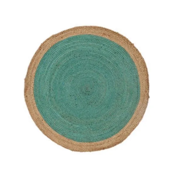Round Shape Handmade Custom Design Jute Rugs 1