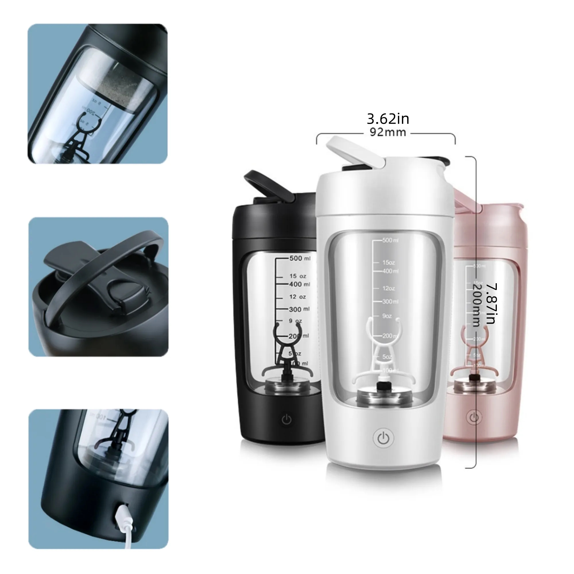Customized protein powder electric mixing cup 3