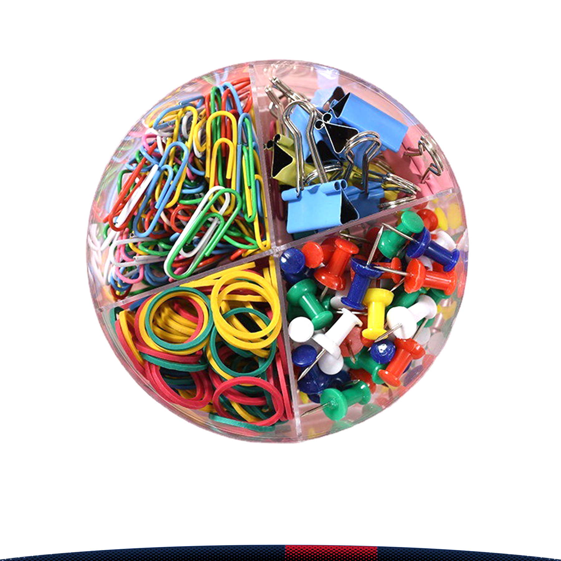 Rainbow Clips & Pins & Rubber Bands Set 2