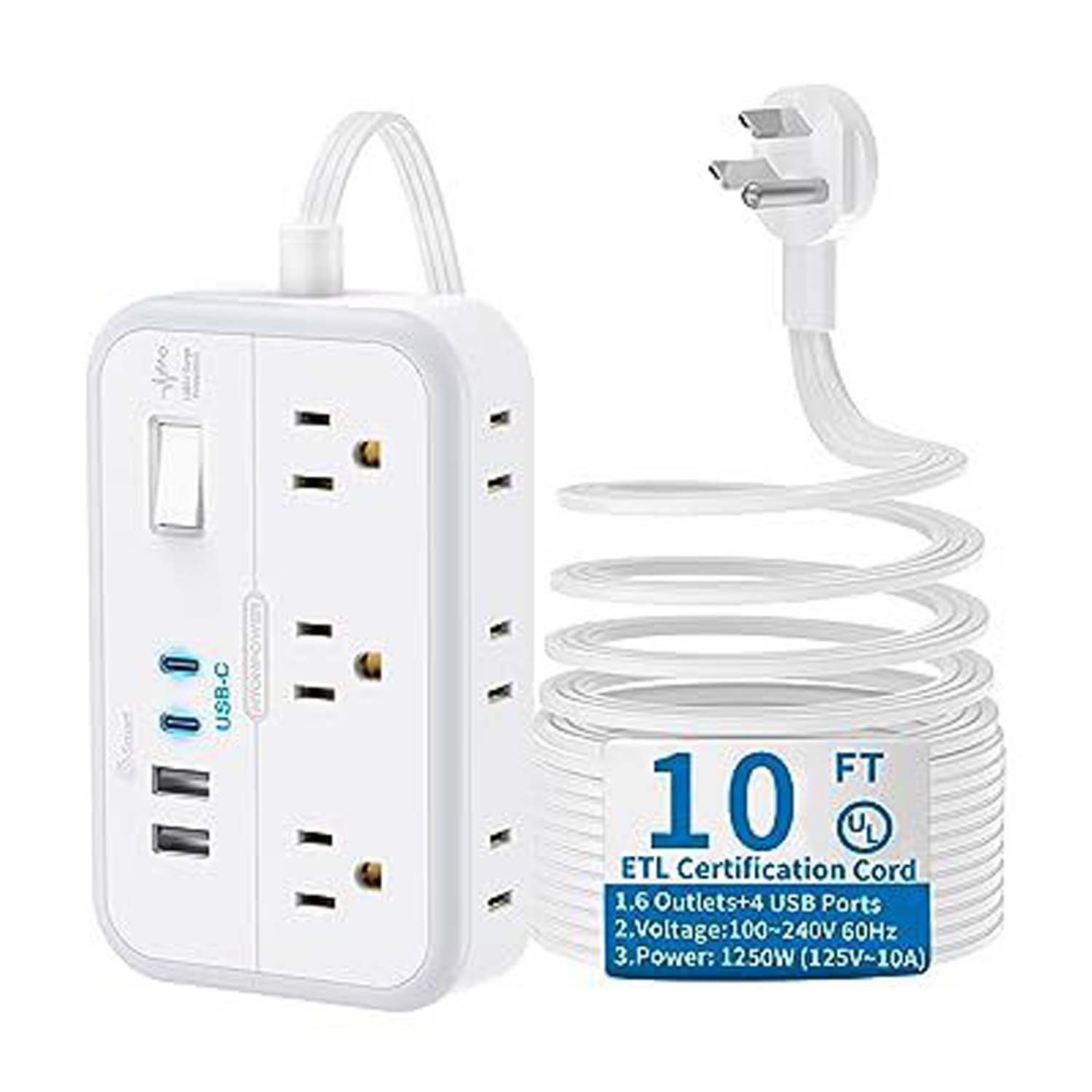 Multi-Function Power Strip Standard Socket 2