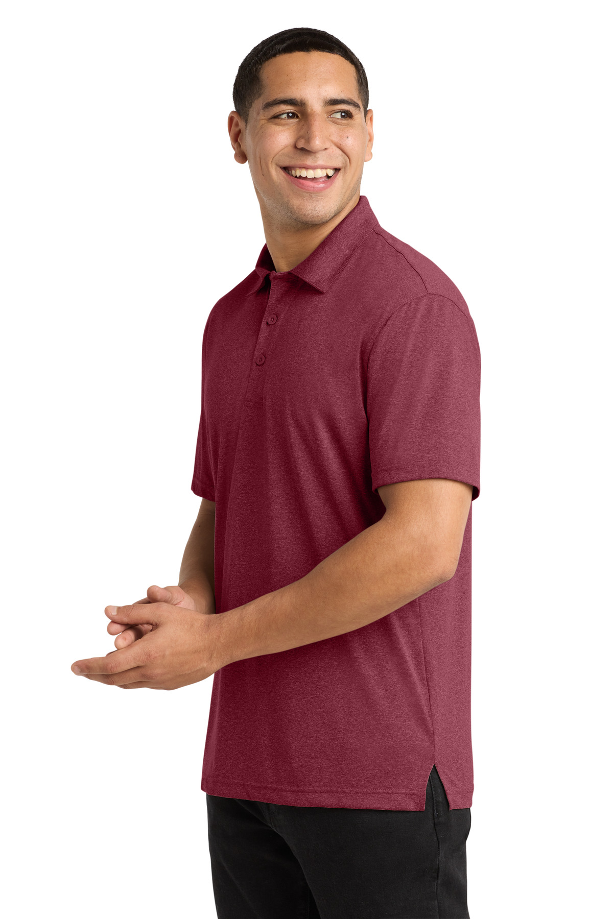 Sport-Tek Heather Contender Polo. ST660 82