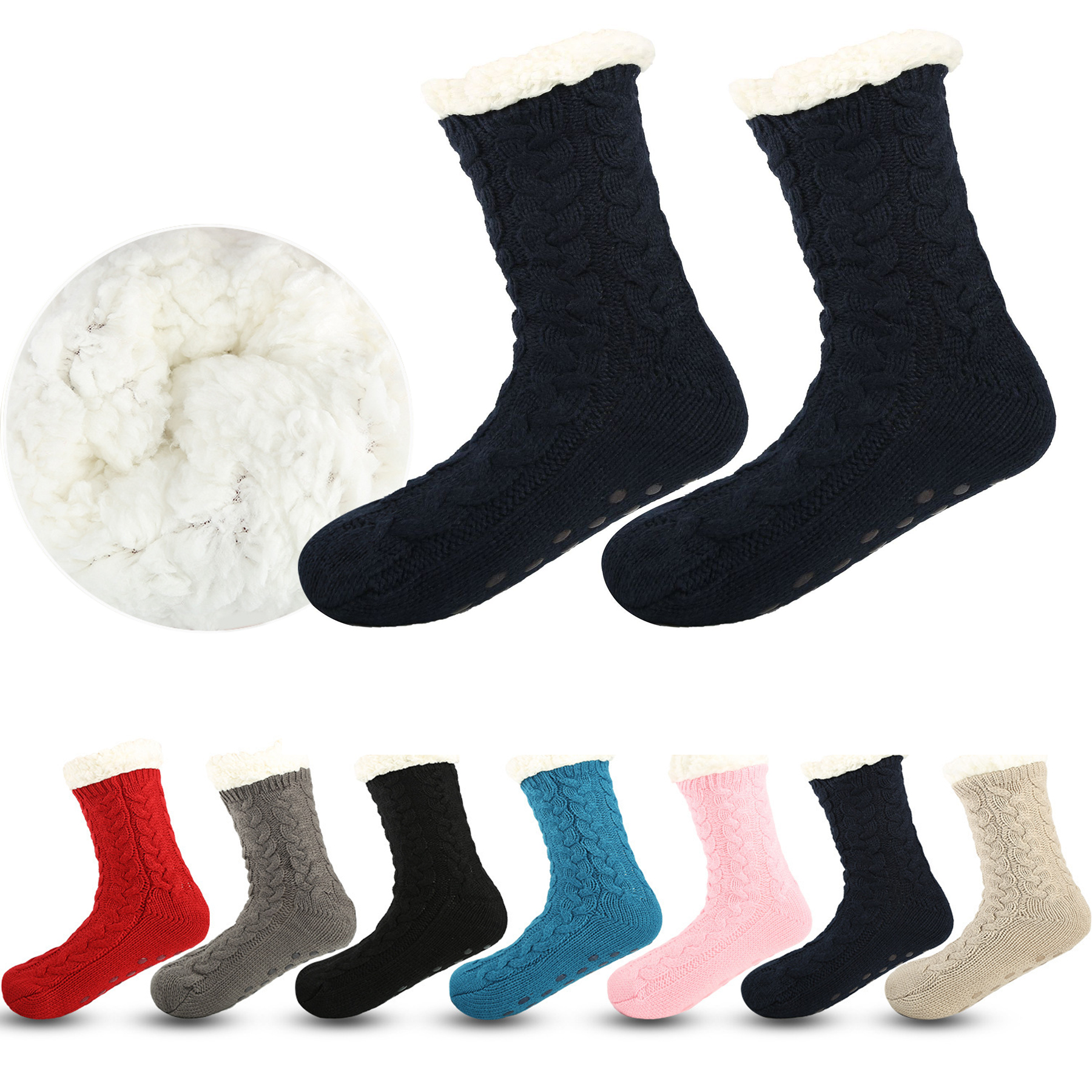 Winter Slipper Fuzzy Non-Slip Socks 4