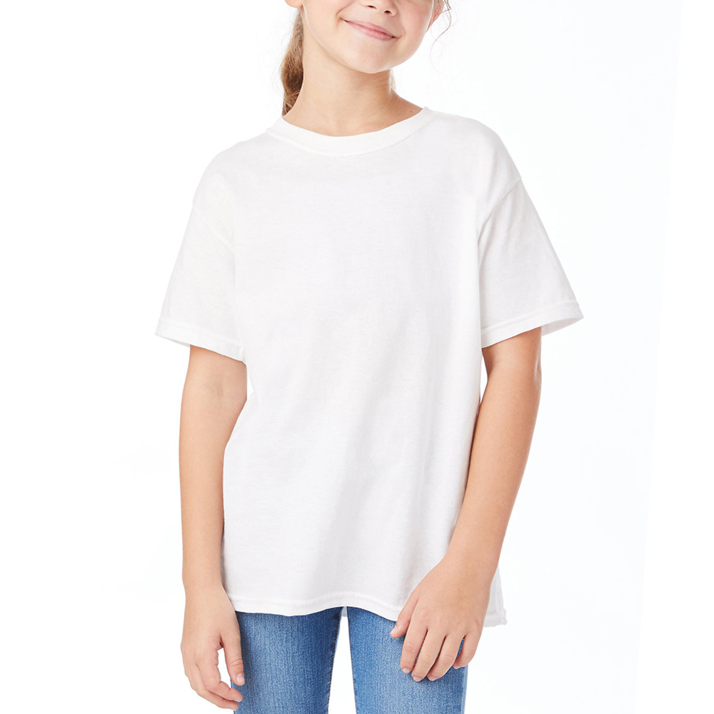 5.2 oz 100% Cotton (preshrunk) 56