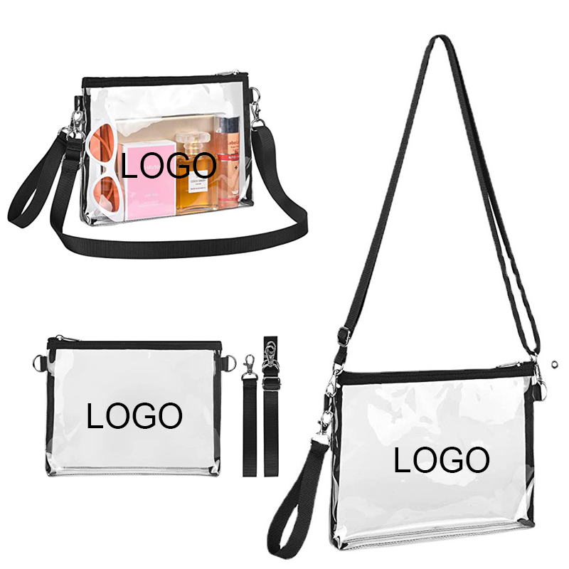 Transparent PVC Messenger Bag Waterproof Stadium Storage Bag 2