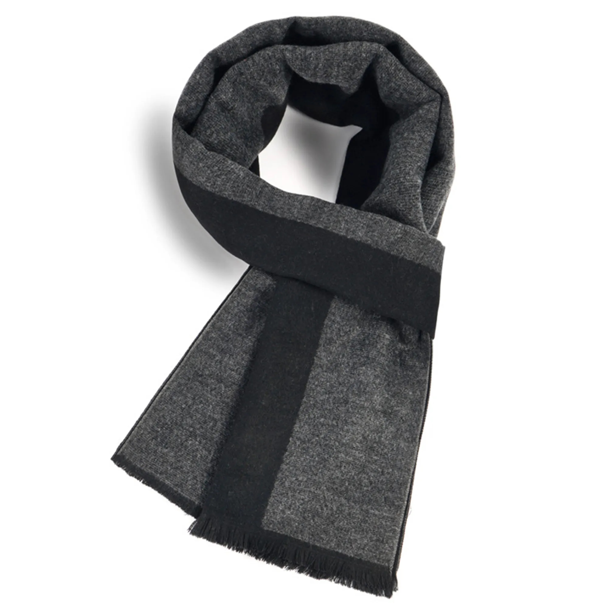 MOQ50 Winter Plaid Faux Cashmere Scarf Shawl 17