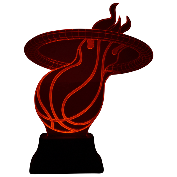 Custom Made-To-Order 3D Optical Illusion LED Desk Lamp 3