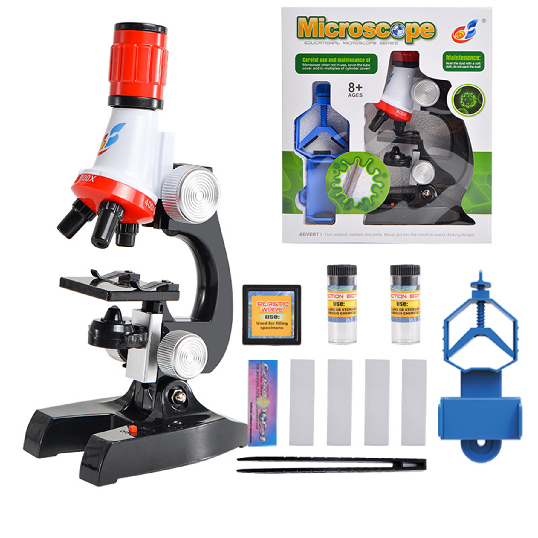 Kids Beginner Educational Magnification Microscope 3