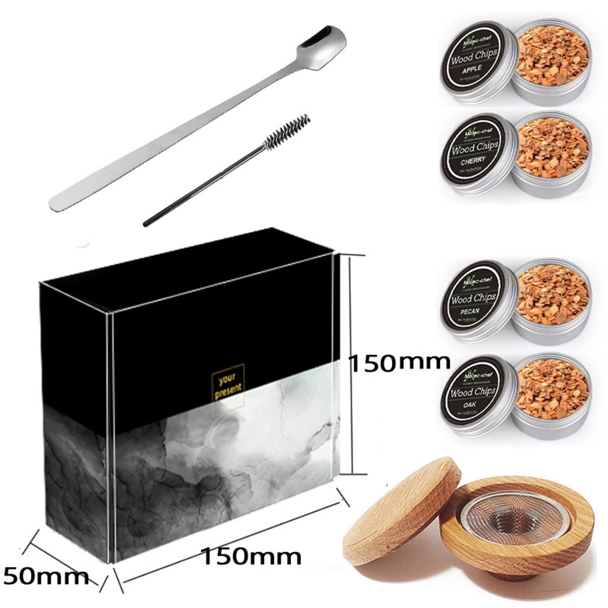 14 in 1 Custom Cocktail Smoker Kit With Torch 2