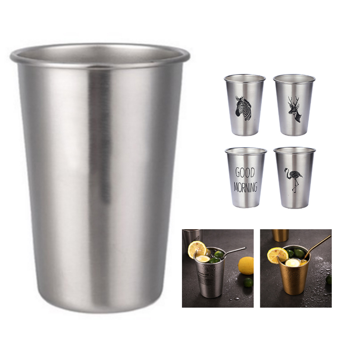 16oz Stainless Steel Pint Cup