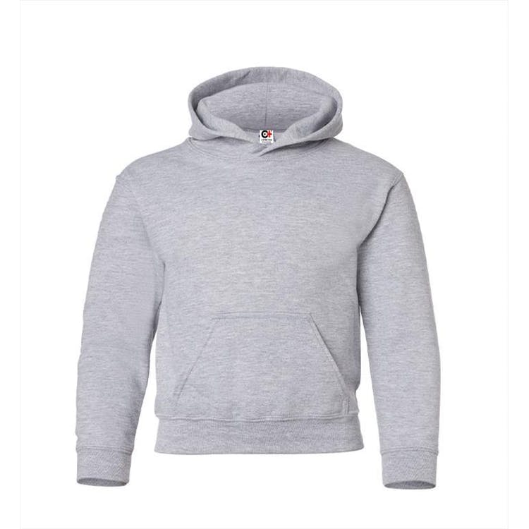Kids' Hooded Pullover Sports Gray Medium, custom hoodie or sweatshirt with logo imprint 2