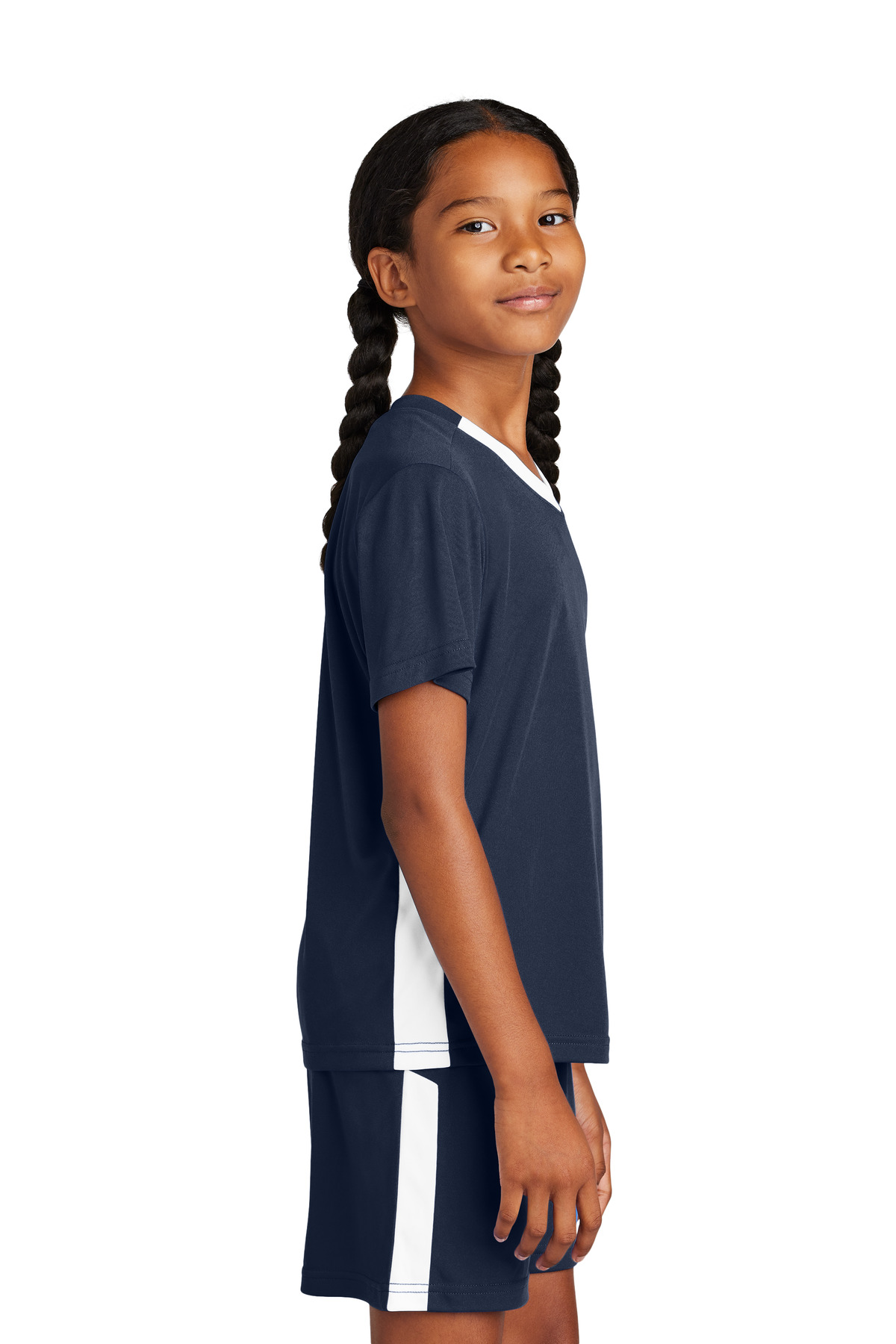 Sport-Tek Youth Competitor United V-Neck YST101 34