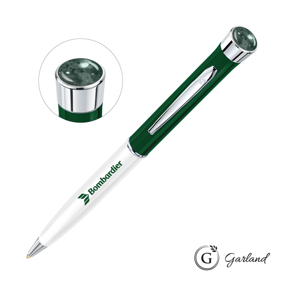 Garland® Patriot Aura Ballpoint Twist Pen - Chrome Accent 11