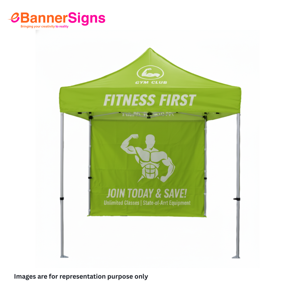 Canopy Tent 8 x 8 (Topper + Hardware + Full Single Side Backwall) 2