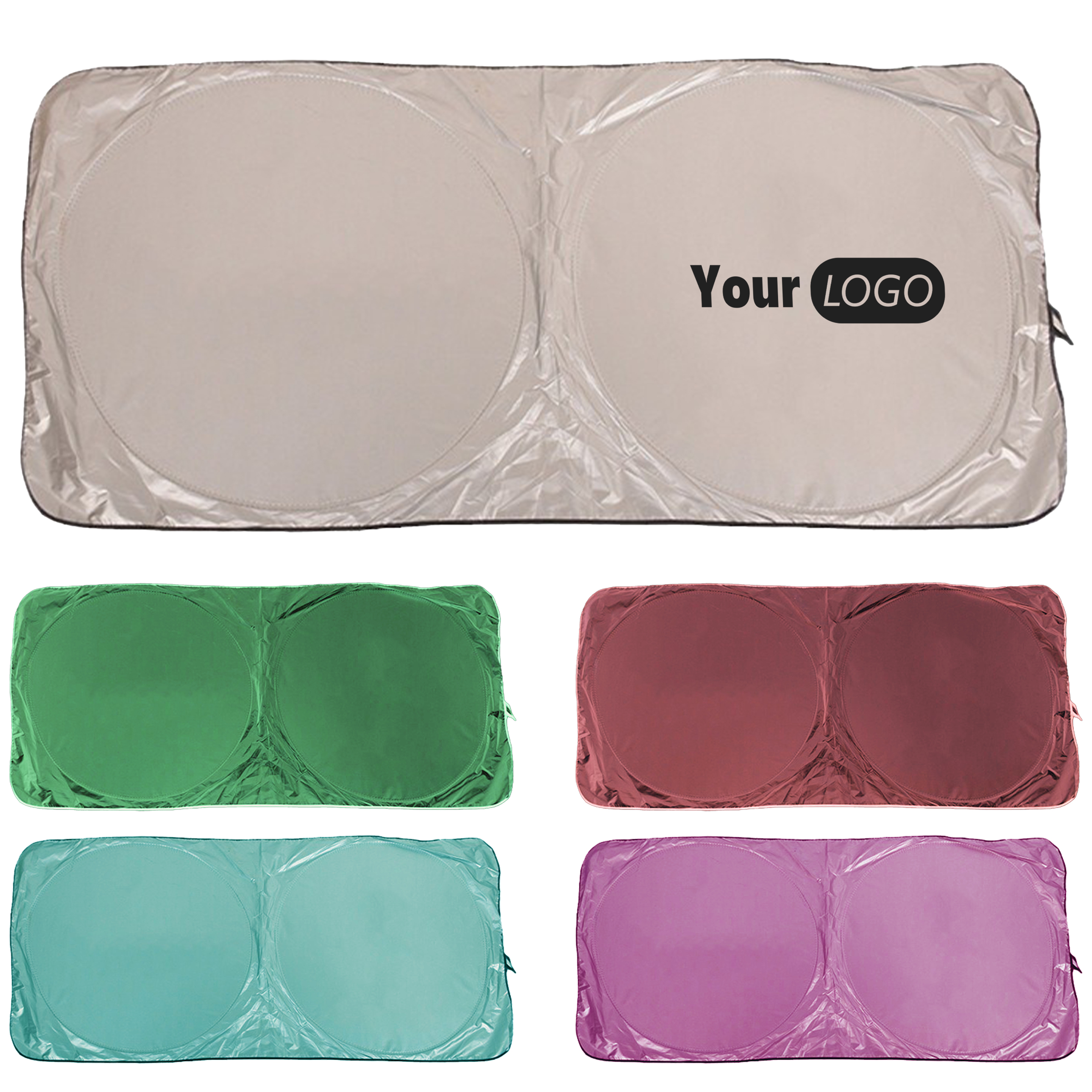 Polyester Personalized Car Sunshade 4