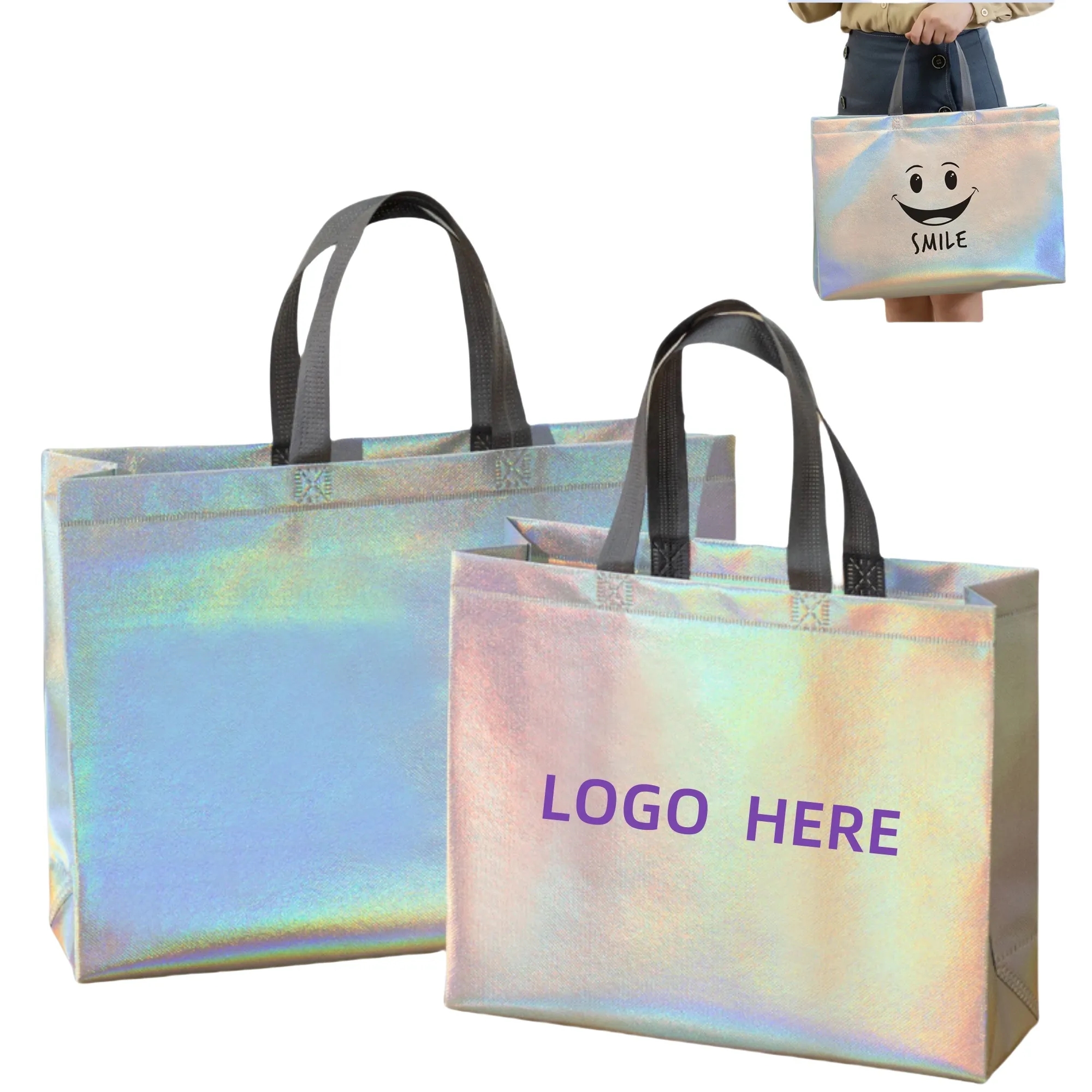 Non-woven Iridescent Party Gift Bags 2