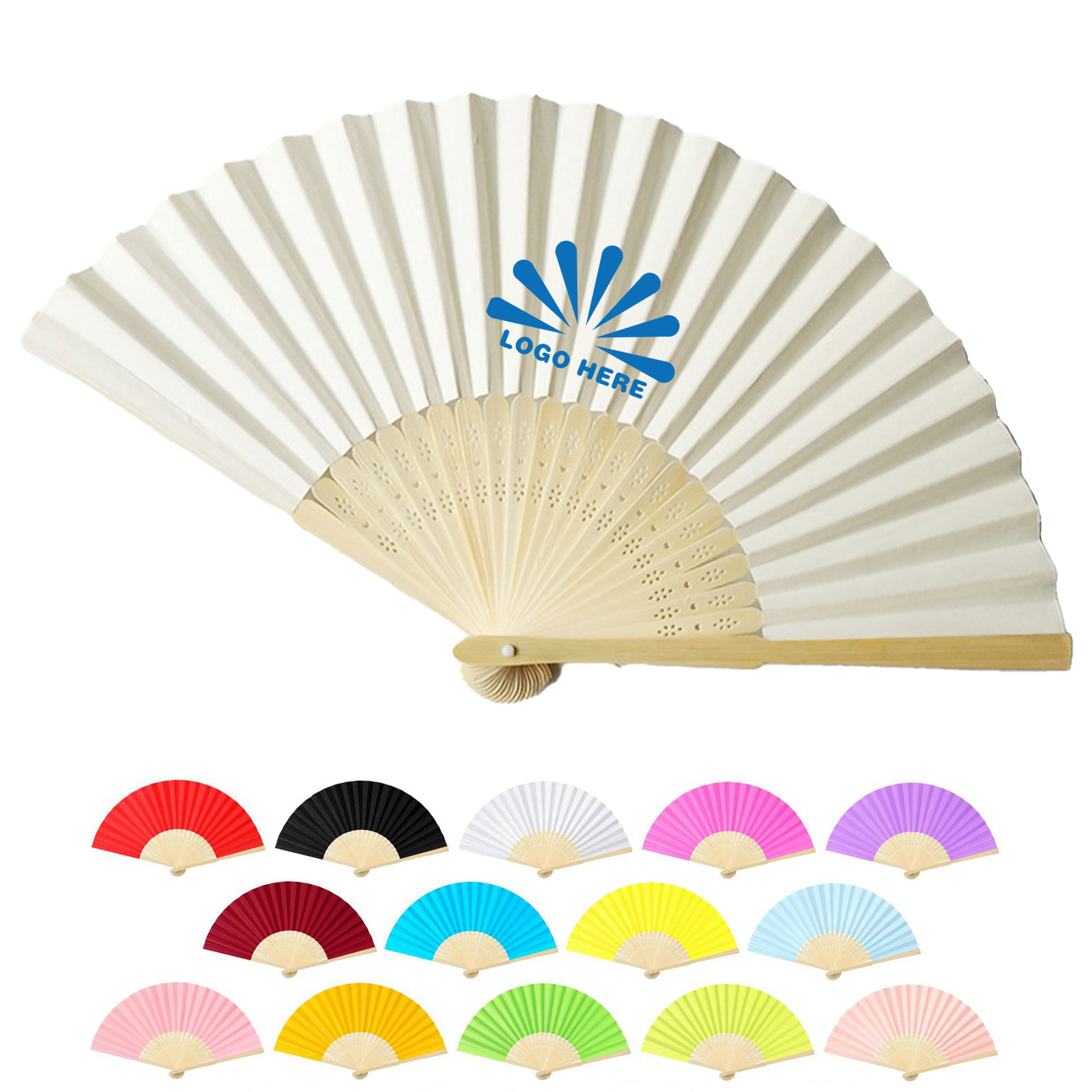 Paper Handheld Folding Fan 2