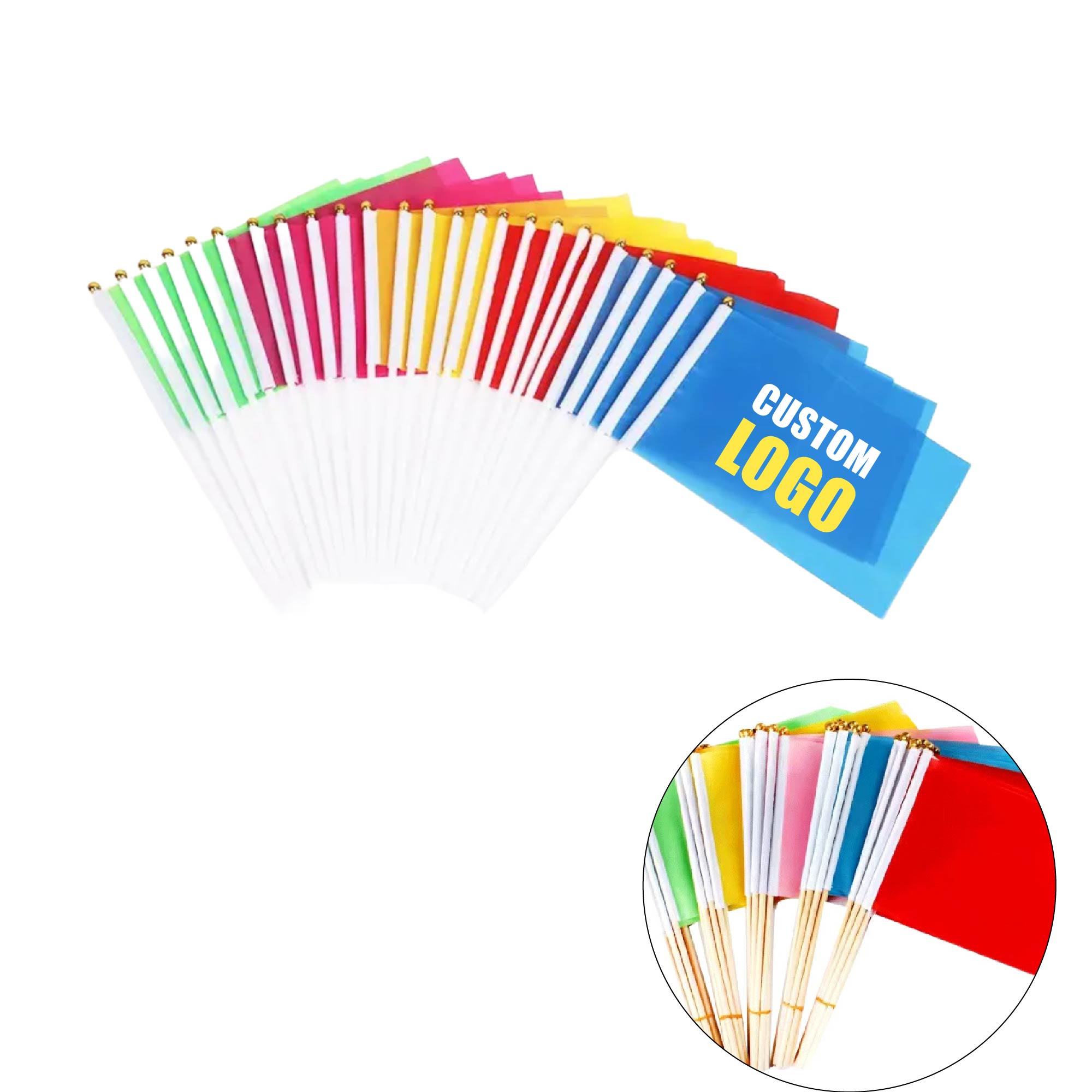 MOQ 50 pcs Hand Wave Flags 2