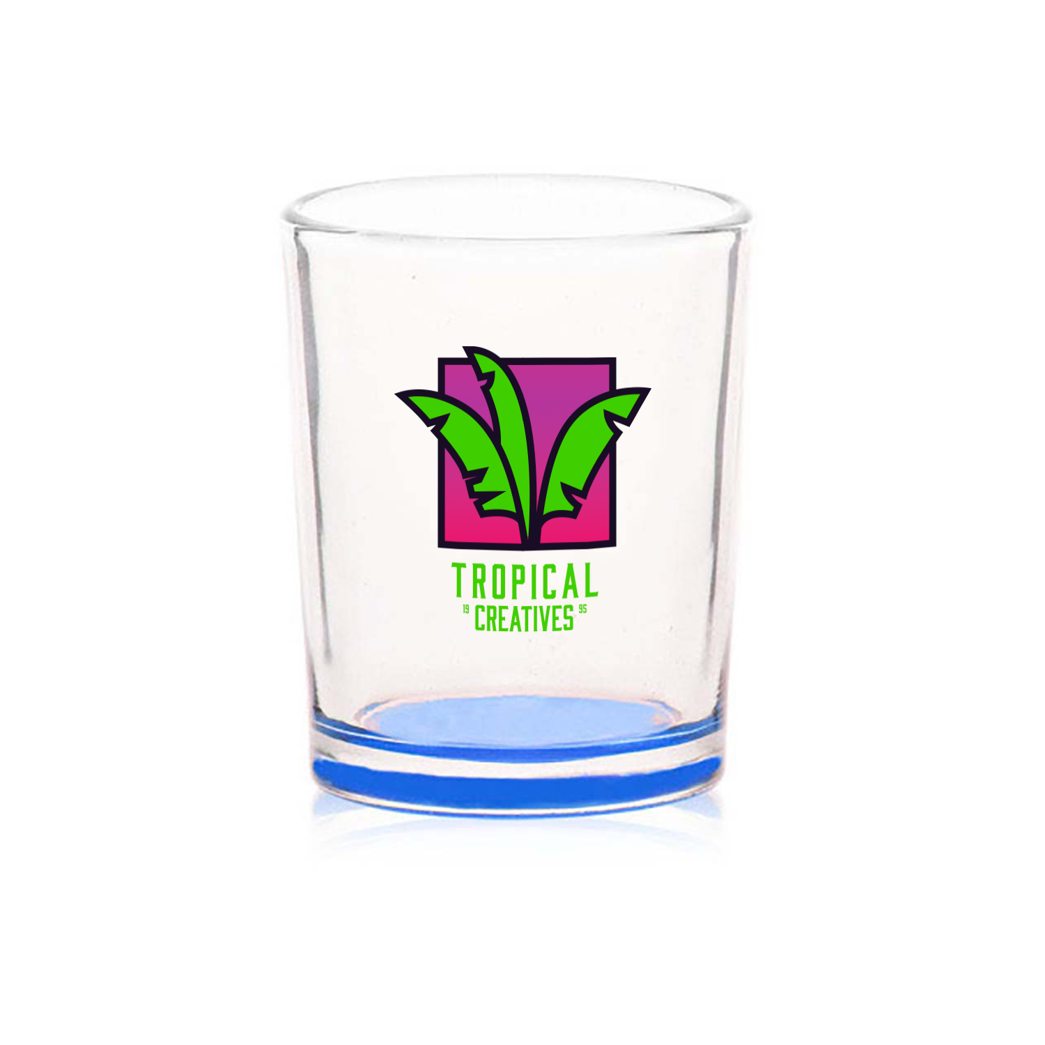 3 oz. Glass Votive Candle Holder (Full Color Imprint) 7