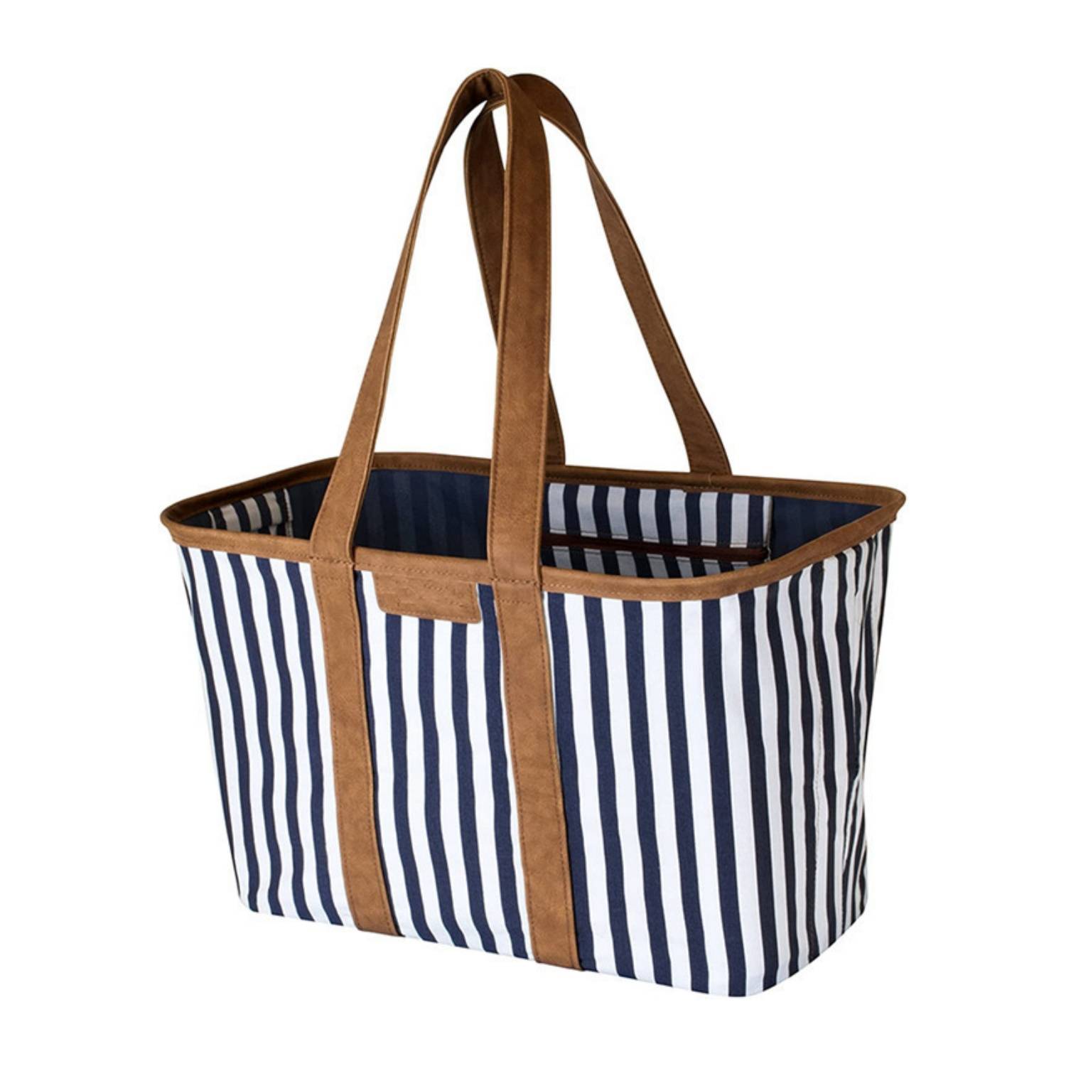 Outdoor Portable Foldable Large Capacity Canvas Tote Bag, custom tote bag with logo imprint 3