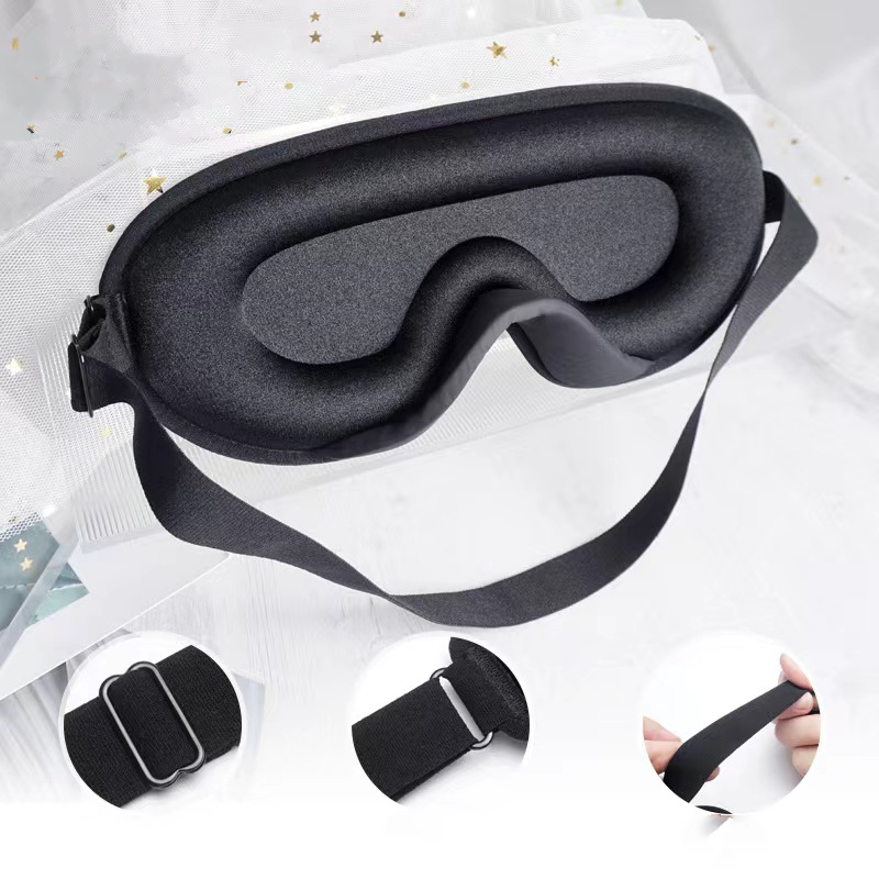 3D Contoured Cup Eye Mask With Adjustable Strap 2