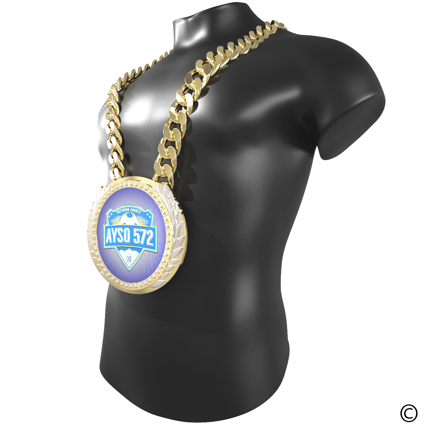 Express Vibraprint® Presidential Champ Chain w/ Chain 11