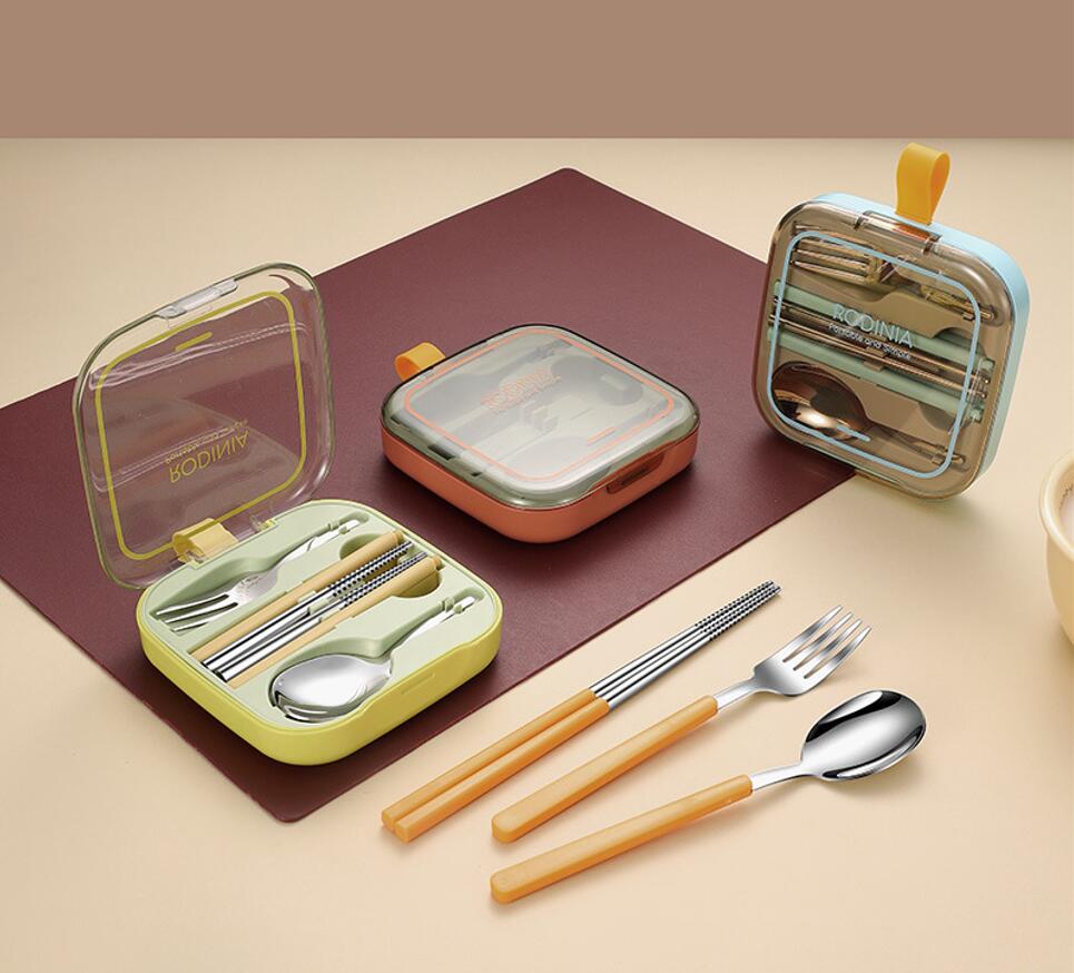 Stainless Steel Folding Pocket Cutlery Set 2