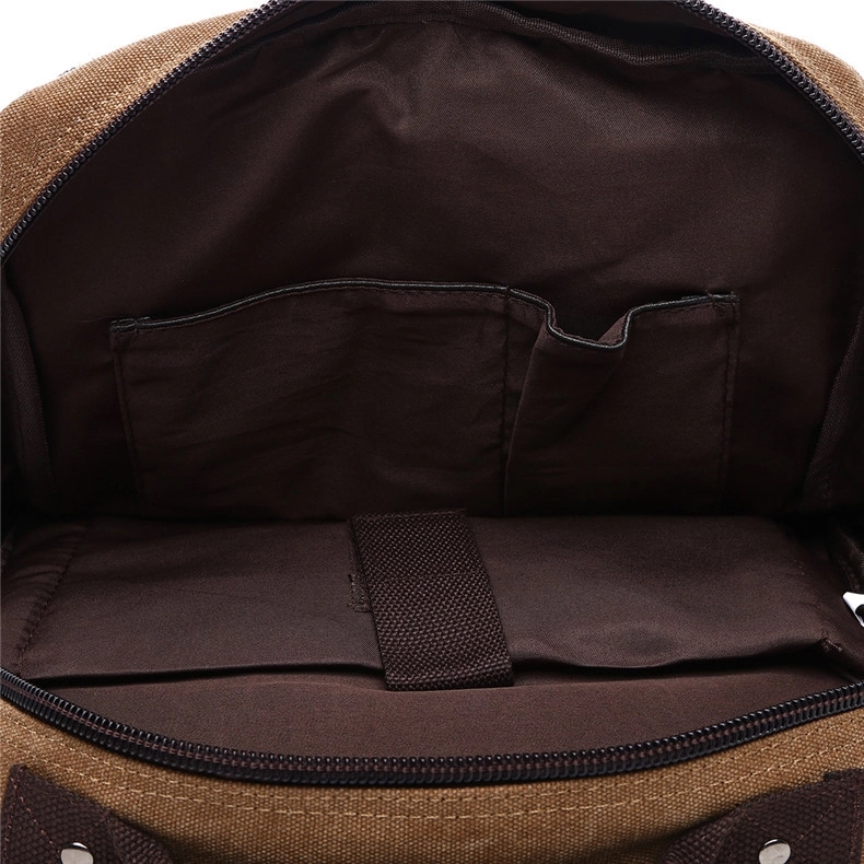 Vintage Canvas Backpack Travel Rucksack 10