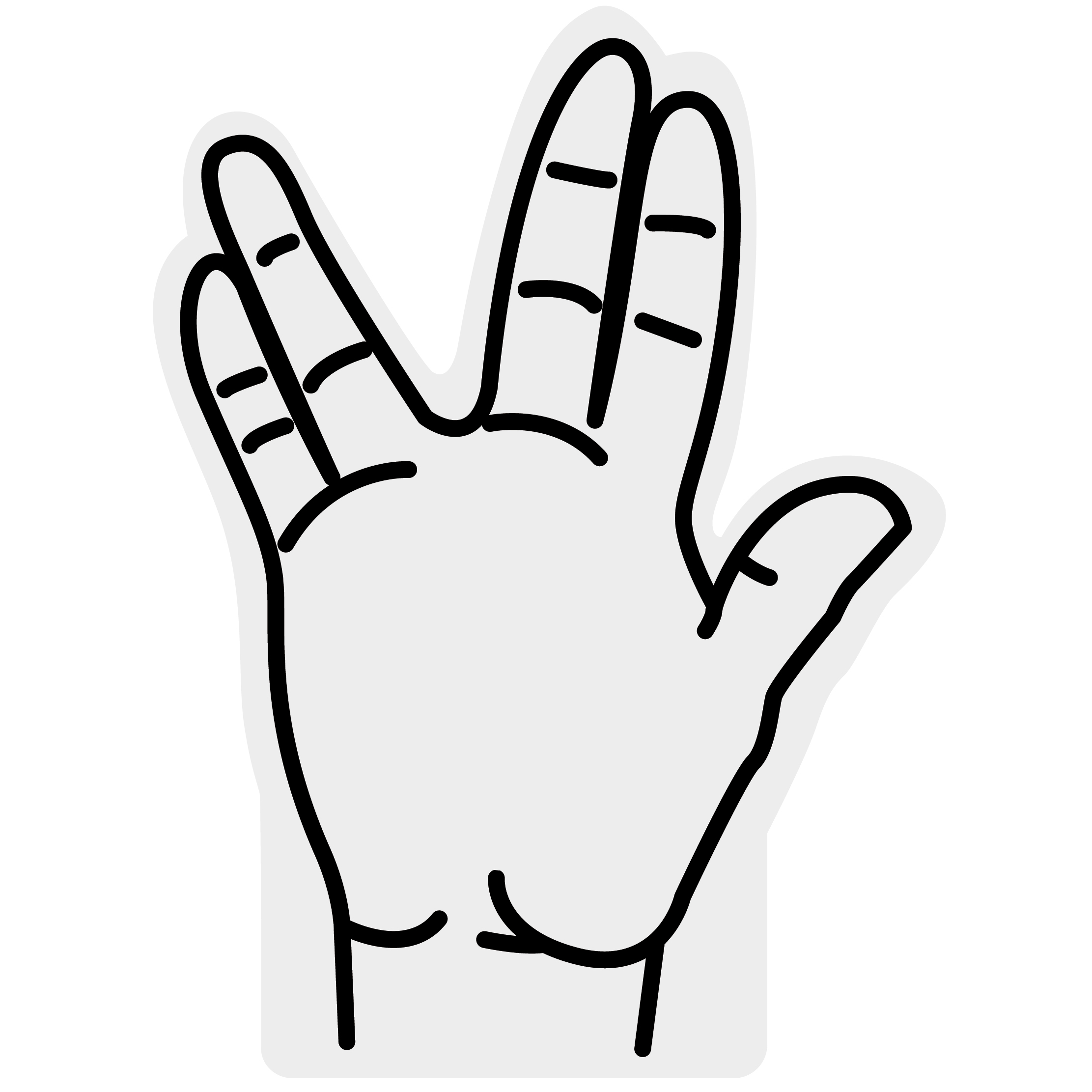 16" Foam Hand 15